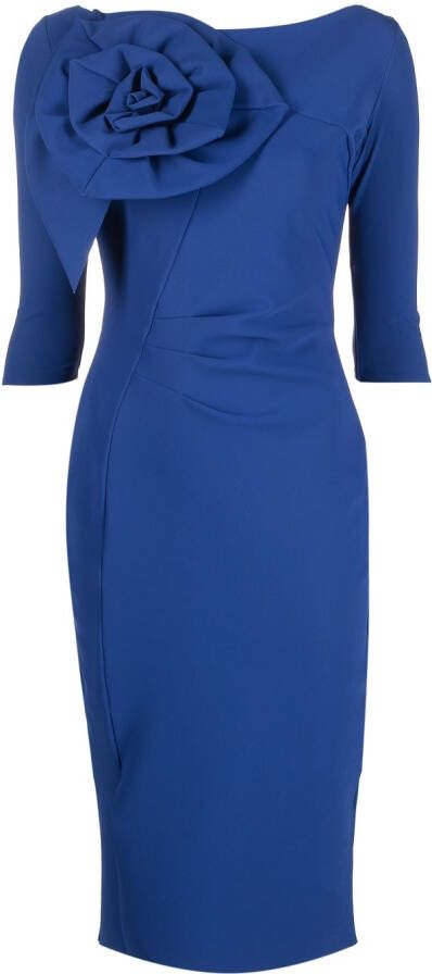 CHIARA BONI La Petite Robe Jurk met bloemenprint Blauw