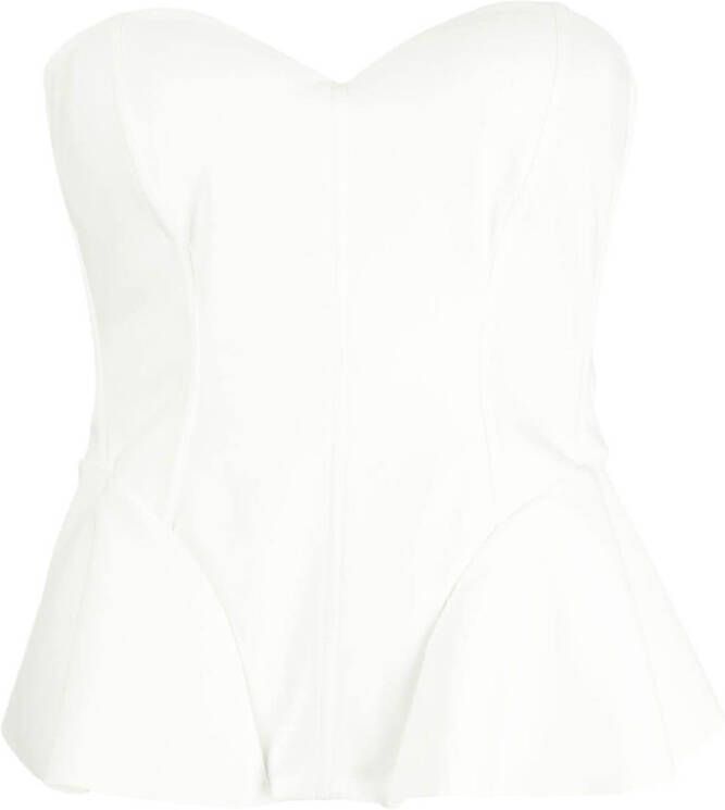 CHIARA BONI La Petite Robe Strapless top Wit