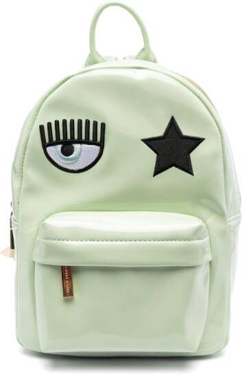 Chiara Ferragni Rugzak met borduurwerk Groen
