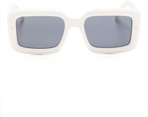 Chiara Ferragni Eyelike-motif square-lenses sunglasses Beige