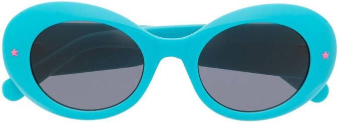 Chiara Ferragni Eyelike zonnebril met ovaal montuur Blauw