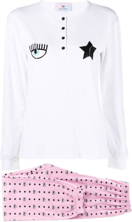 Chiara Ferragni Pyjama met print Wit