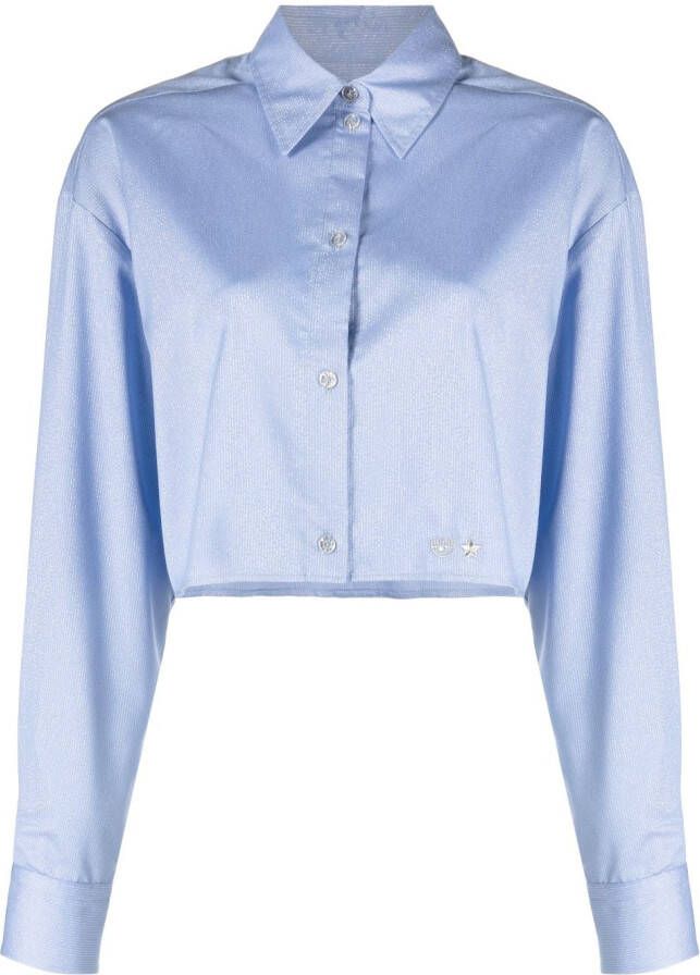 Chiara Ferragni Gestreepte blouse Blauw