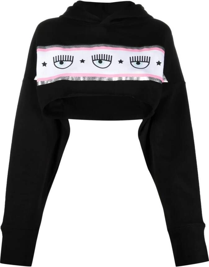 Chiara Ferragni Hoodie met print Zwart