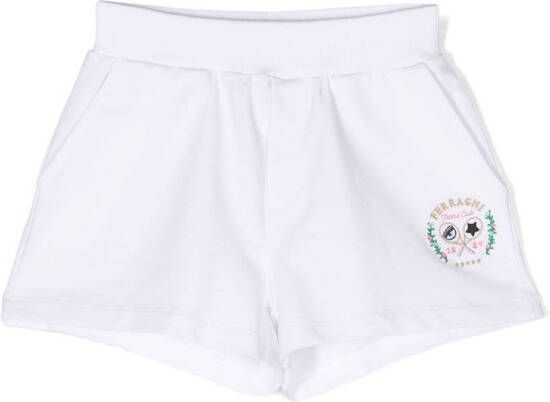 Chiara Ferragni Kids Shorts met geborduurd logo Wit