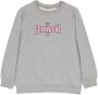 Chiara Ferragni Kids Sweater verfraaid met logo Grijs - Thumbnail 1