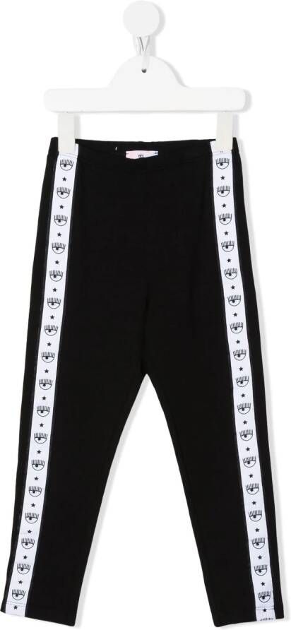 Chiara Ferragni Kids Stretch legging Zwart