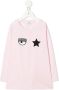 Chiara Ferragni Kids Sweater met geborduurd logo Roze - Thumbnail 1