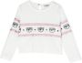 Chiara Ferragni Kids Sweater met logoband Wit - Thumbnail 1