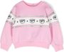 Chiara Ferragni Kids Sweater met print Roze - Thumbnail 1