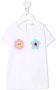 Chiara Ferragni Kids T-shirt met bloe print Wit - Thumbnail 1