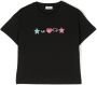 Chiara Ferragni Kids T-shirt met borduurwerk Zwart - Thumbnail 1