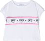 Chiara Ferragni Kids T-shirt met logoprint Wit - Thumbnail 1