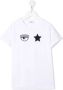 Chiara Ferragni Kids T-shirt met logoprint Wit - Thumbnail 1