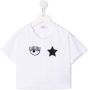 Chiara Ferragni Kids T-shirt met logoprint Wit - Thumbnail 1