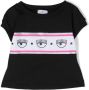 Chiara Ferragni Kids T-shirt met logoprint Zwart - Thumbnail 1