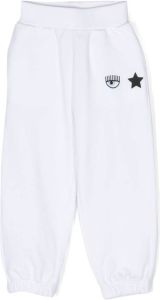 Chiara Ferragni Kids Trainingsbroek met logoprint Wit