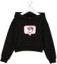 Chiara Ferragni Kids x Chiara Ferragni hoodie met patch Zwart - Thumbnail 1