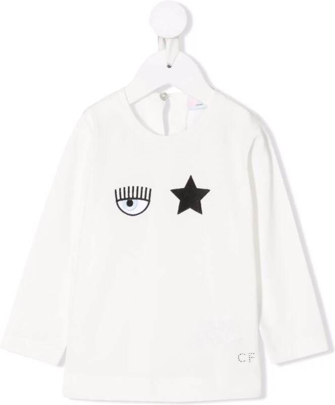 Chiara Ferragni Kids x Chiara Ferragni katoenen T-shirt Wit