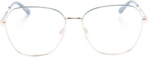 Chiara Ferragni square-frame glitter glasses Goud