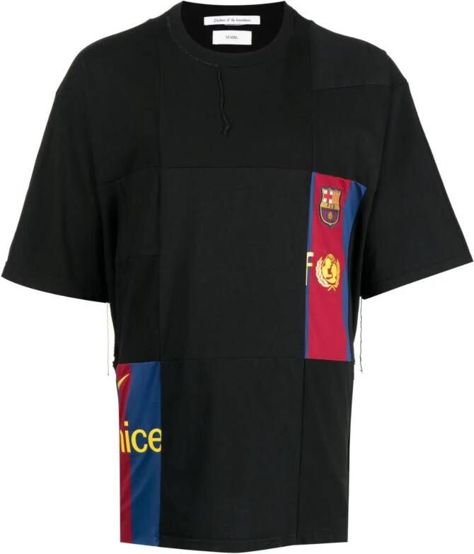 Children Of The Discordance T-shirt met patchwork Zwart