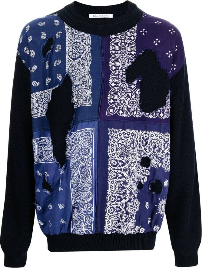 Children Of The Discordance Sweater met paisley-print Blauw