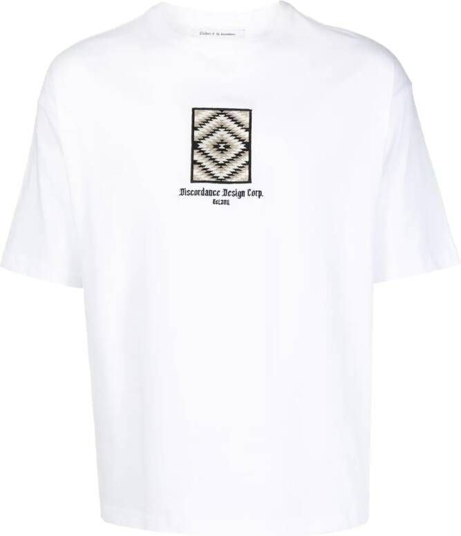 Children Of The Discordance T-shirt met logoprint Wit