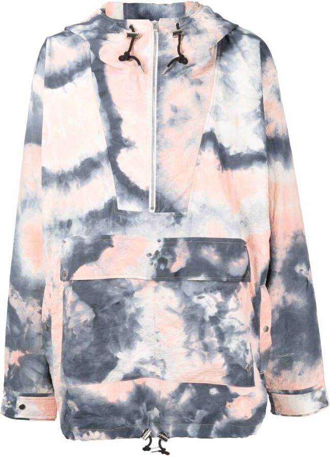 Children Of The Discordance Hoodie met tie-dye print Blauw