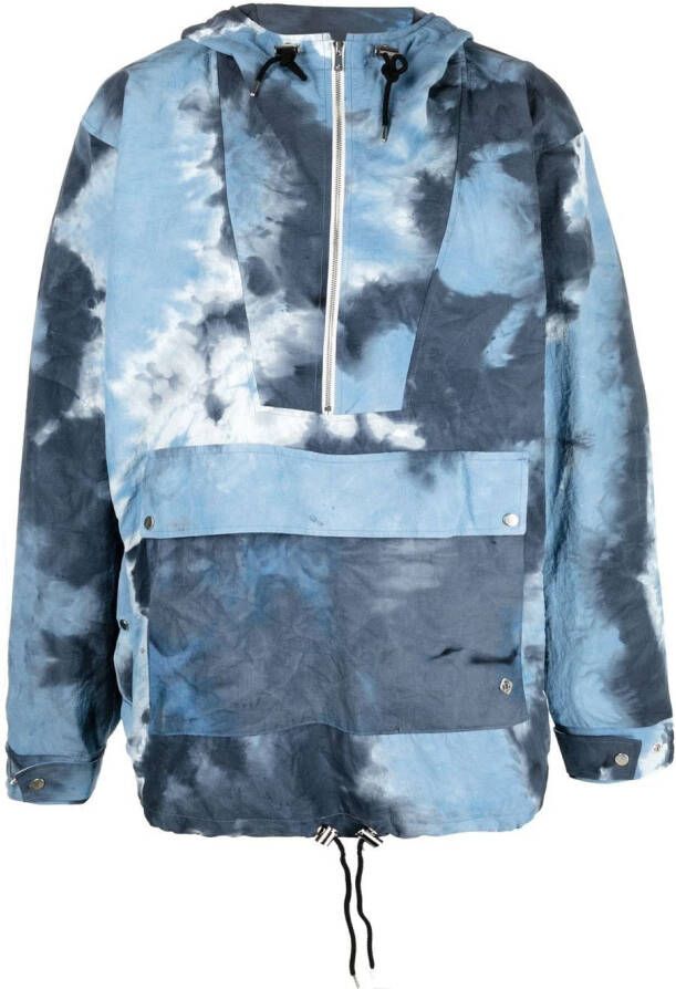 Children Of The Discordance Jack met tie-dye print Blauw