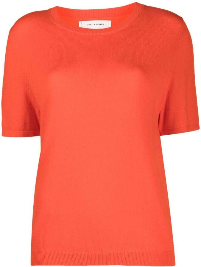 Chinti & Parker Gebreid T-shirt Oranje