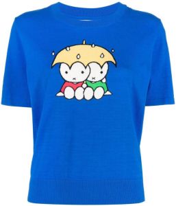 Chinti and Parker Gebreid T-shirt Blauw