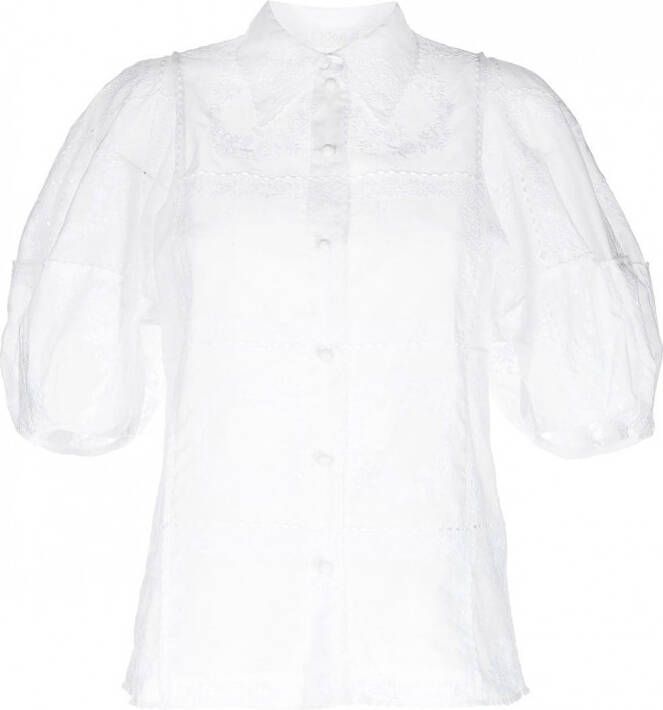 Chloé Blouse met borduurwerk Wit