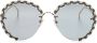 Chloé Eyewear Idora zonnebril met rond montuur Goud - Thumbnail 1