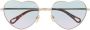 Chloé Eyewear Milane zonnebril met hartvormig montuur Goud - Thumbnail 1