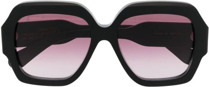 Chloé Eyewear Zonnebril met vierkant montuur Zwart