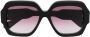 Chloé Eyewear Zonnebril met vierkant montuur Zwart - Thumbnail 1