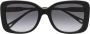 Chloé Eyewear Zonnebril met oversized montuur Zwart - Thumbnail 1