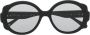 Chloé Eyewear Zonnebril met rond montuur Zwart - Thumbnail 1