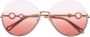 Chloé Eyewear Sofya zonnebril met rond montuur Bruin - Thumbnail 1