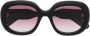 Chloé Eyewear Zonnebril met vierkant montuur Zwart - Thumbnail 1