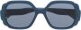 Chloé Eyewear Zonnebril met oversized montuur Blauw - Thumbnail 1