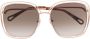 Chloé Eyewear Zonnebril met oversized montuur Metallic - Thumbnail 1