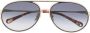 Chloé Eyewear Zonnebril met piloten montuur Goud - Thumbnail 1