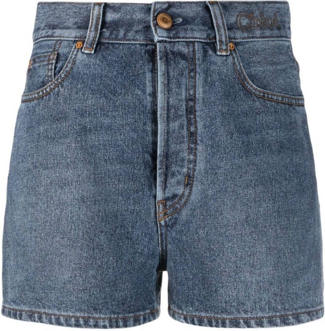 Chloé High waist shorts Blauw