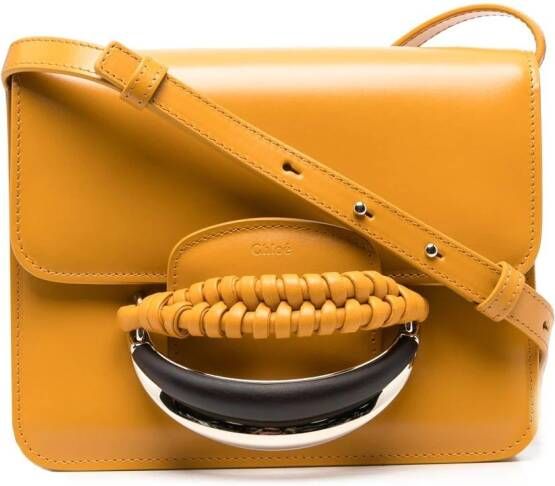 Chloé Kattie leren crossbodytas Geel