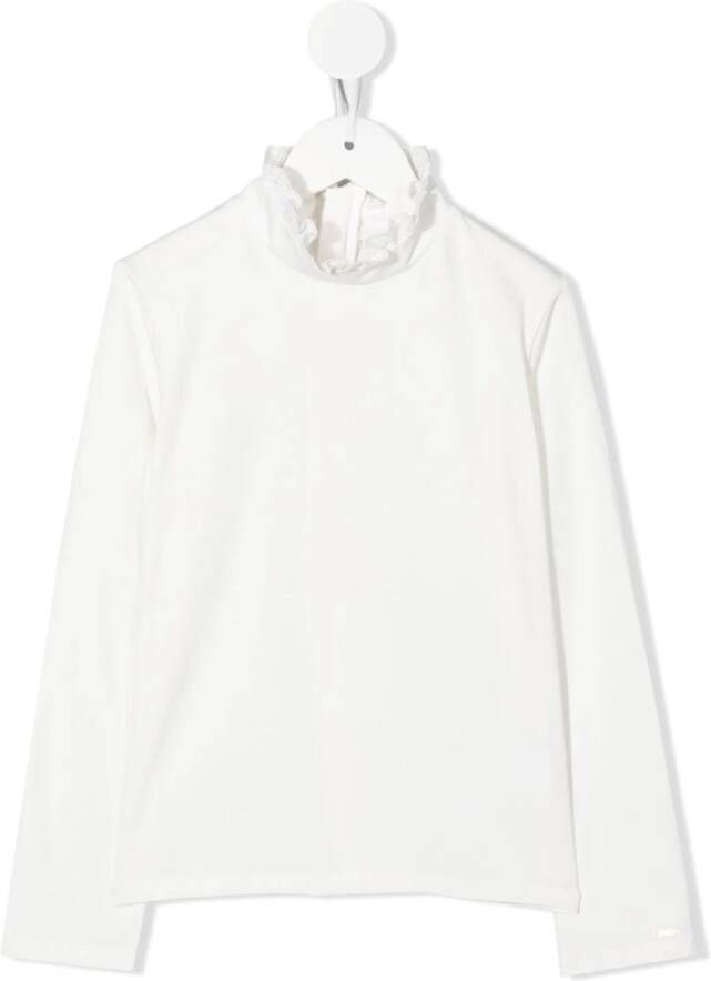 Chloé Kids Broderie anglaise trui Wit