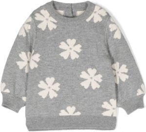 Chloé Kids Intarsia sweater Grijs