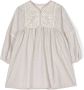 Chloé Kids Jurk met borduurwerk Beige - Thumbnail 1