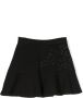 Chloé Kids Mini-rok met geborduurd logo Zwart - Thumbnail 1