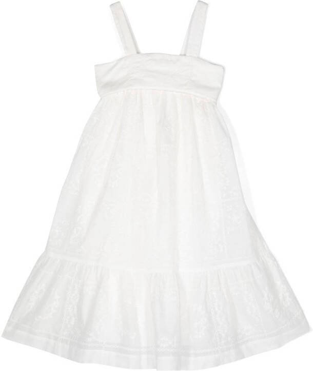 Chloé Kids Mouwloze jurk Wit